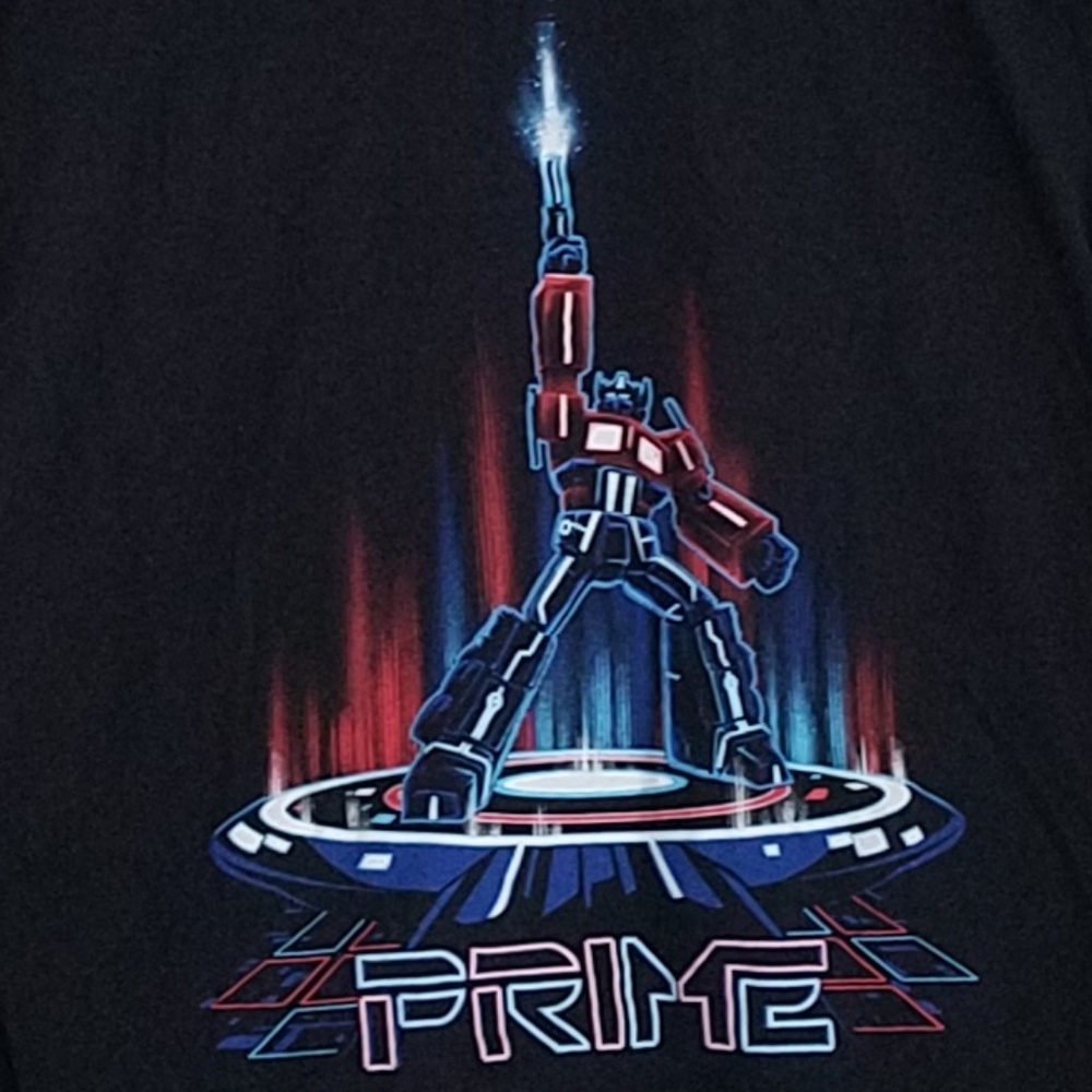 Transformers Optimus Prime Mens Tee Size M Black